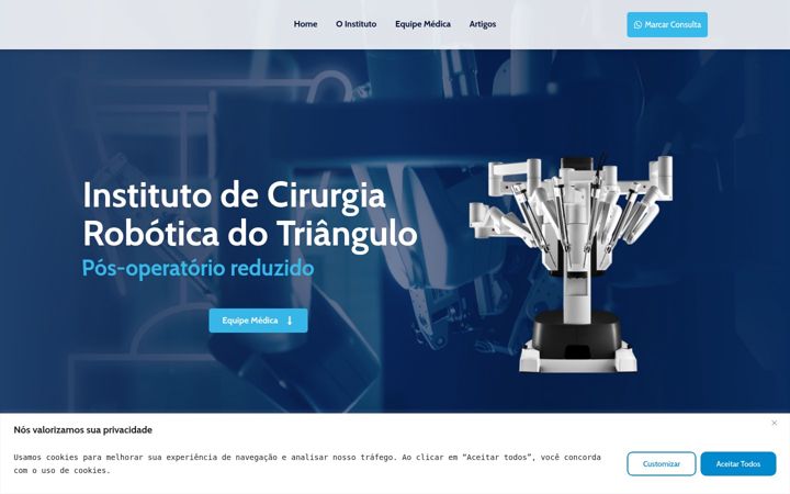 Screenshot of icrobotica.com.br
