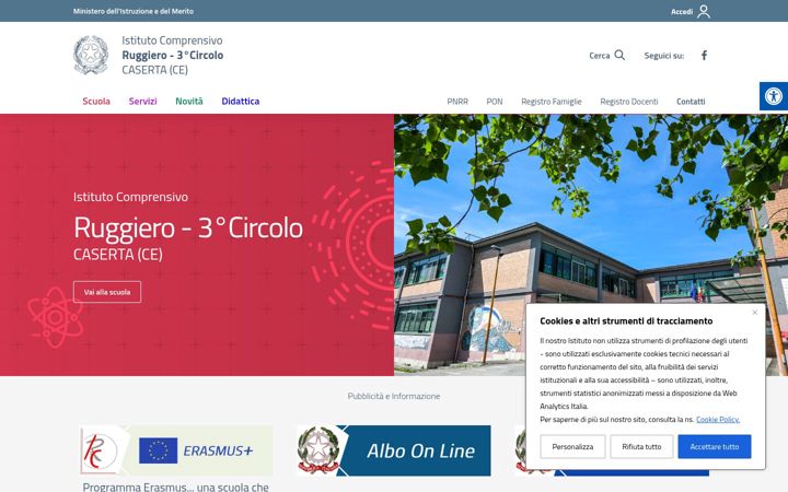 Screenshot of icruggieroterzocircolo.edu.it