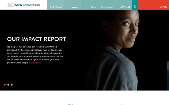 Screenshot ta' icrw.org