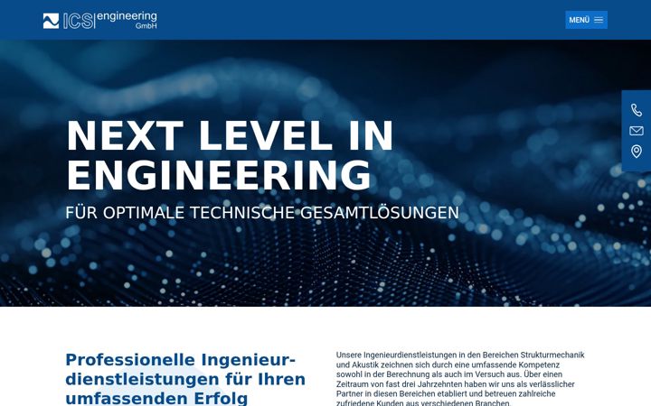 Kuvakaappaus sivustosta ics-engineering.com