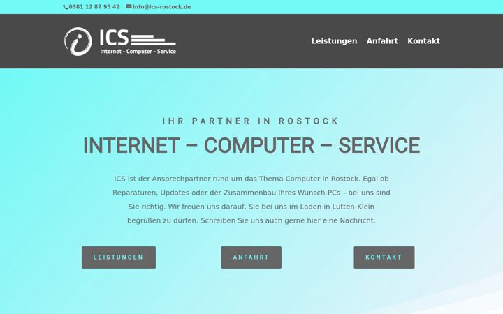 Screenshot of ics-rostock.de