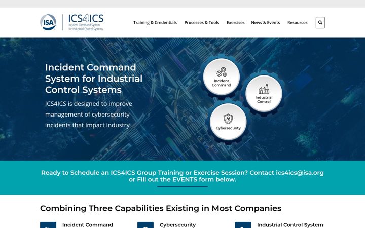 Screenshot of ics4ics.org