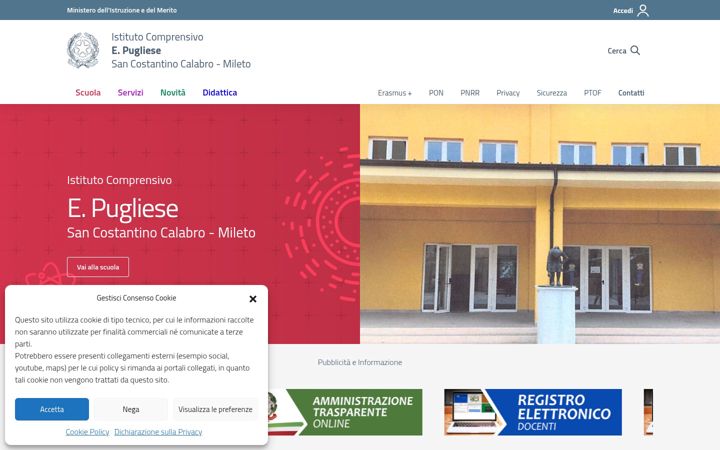 Screenshot of icsancostantino.edu.it