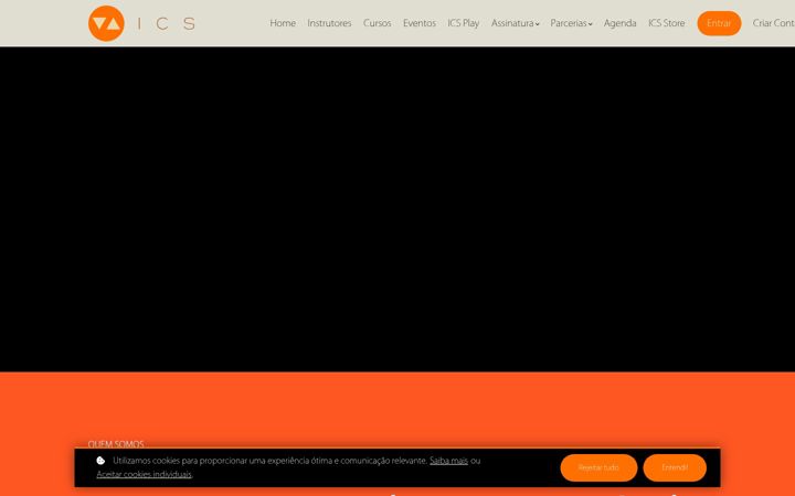 Screenshot of icsart.com.br