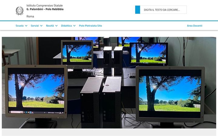 Screenshot of icscuolapalombini.edu.it