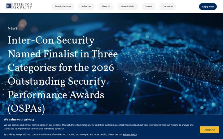 Screenshot of icsecurity.com