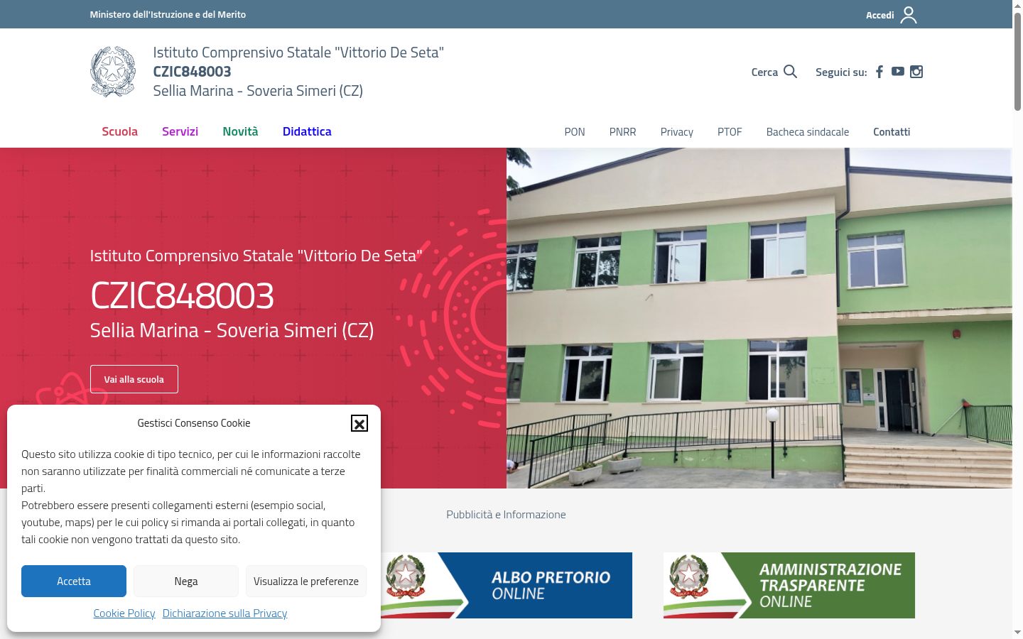 Képernyőkép a bármilyen interakció előtt megjelenő hozzájárulási bannerről