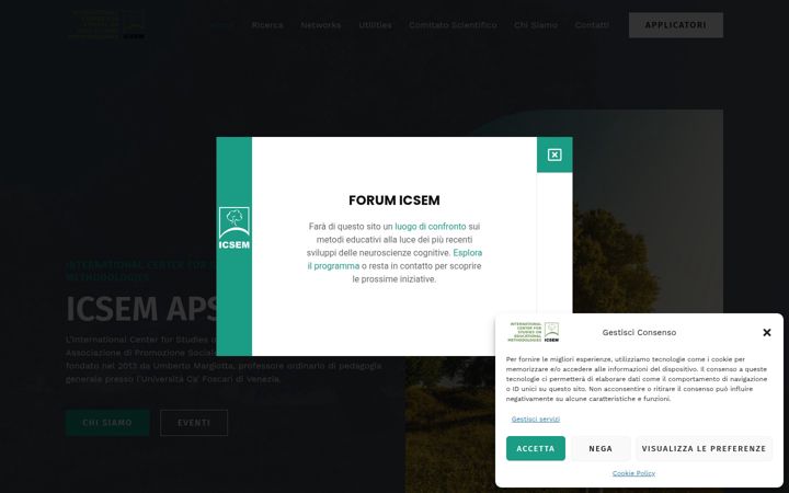 Screenshot of icsem.it