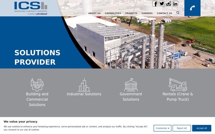 Screenshot of icsgf.com