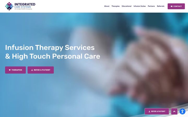 Screenshot of icshomecare.com