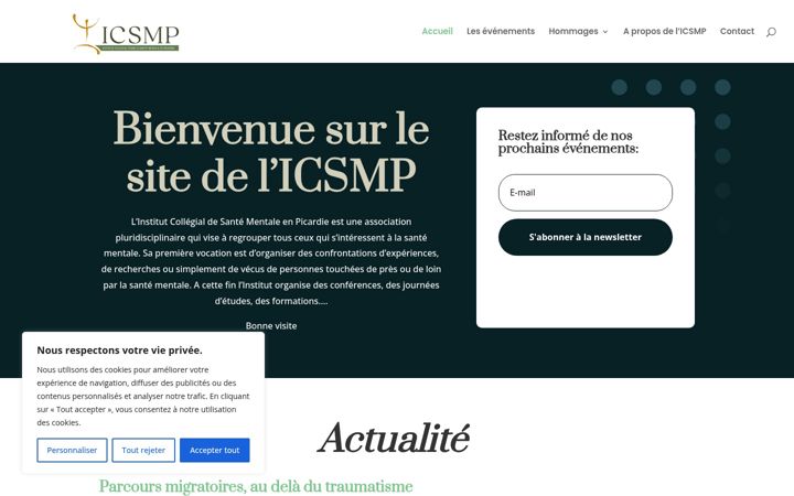 Screenshot of icsmp.fr