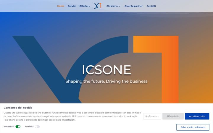 Screenshot of icsone.it