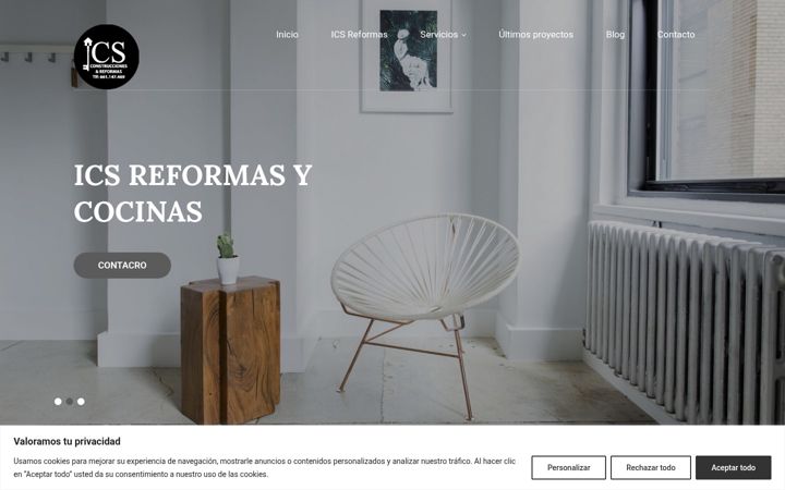 Screenshot of icsreformas.com