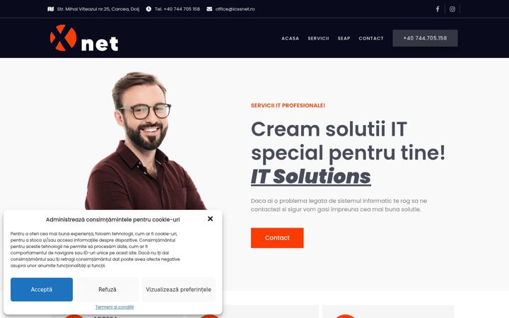 Screenshot of icssnet.ro