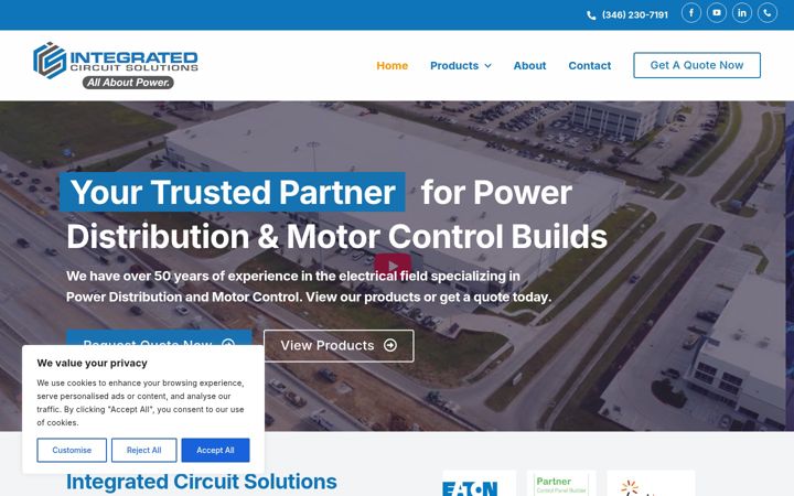 Screenshot of icstx.com
