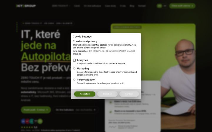 Screenshot of ict-group.cz