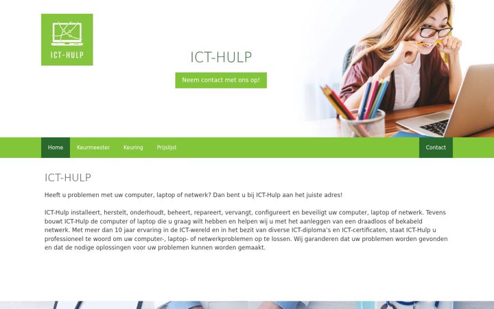 Screenshot of ict-hulp.com