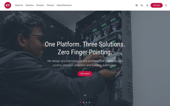 Screenshot of ict.co