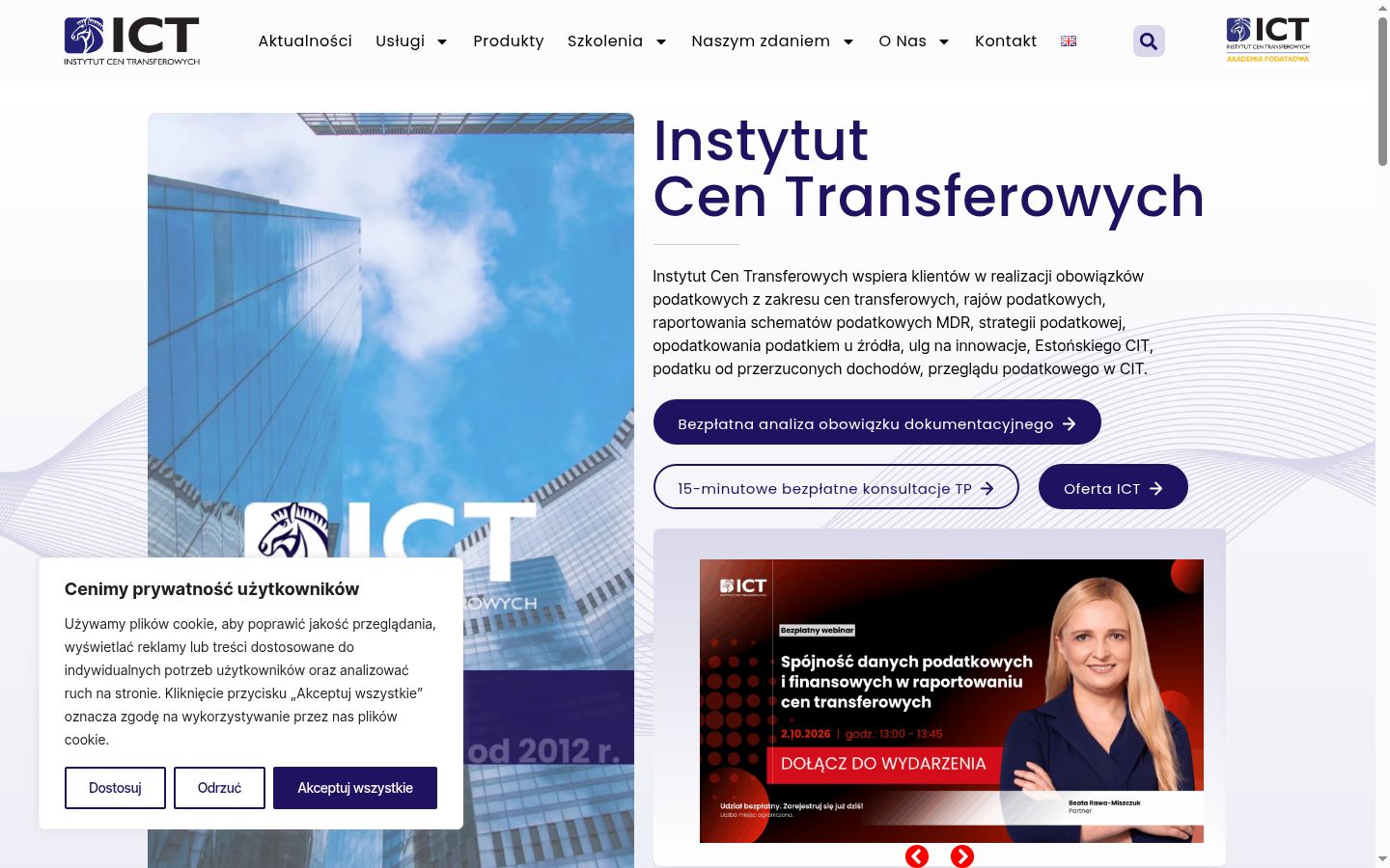 Screenshot des Einwilligungsbanners vor jeglicher Interaktion