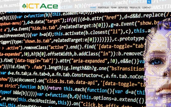 Screenshot of ictace.com