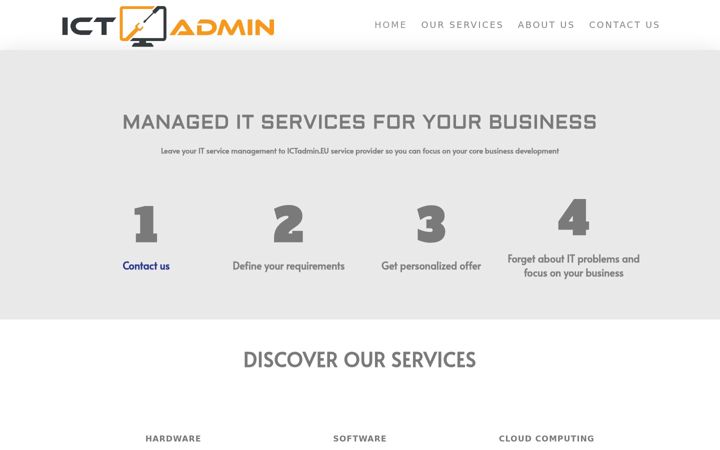 Screenshot of ictadmin.eu