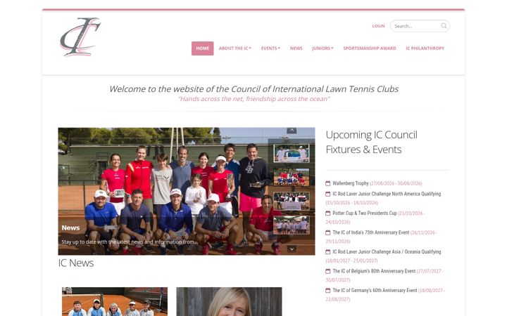 Screenshot of ictennis.net