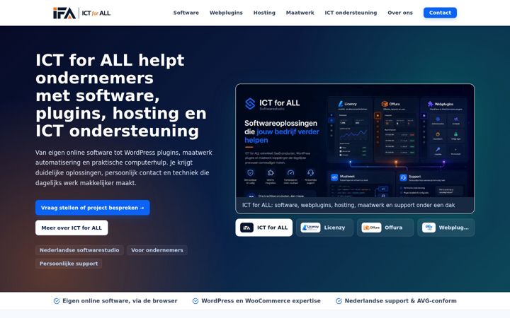 Screenshot of ictforall.nl
