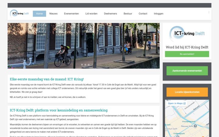 Screenshot of ictkringdelft.nl
