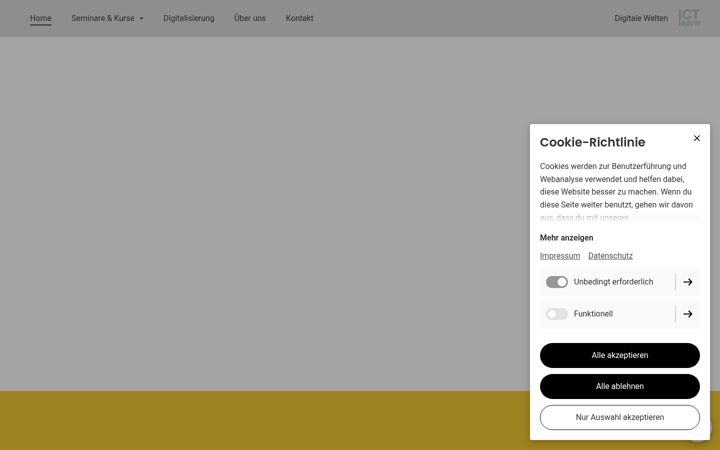 Screenshot of ictlearn.net