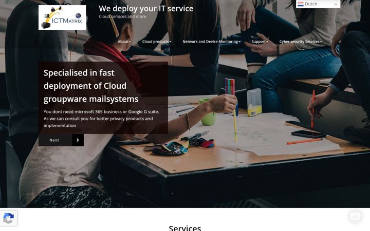 Screenshot of ictmatrix.com
