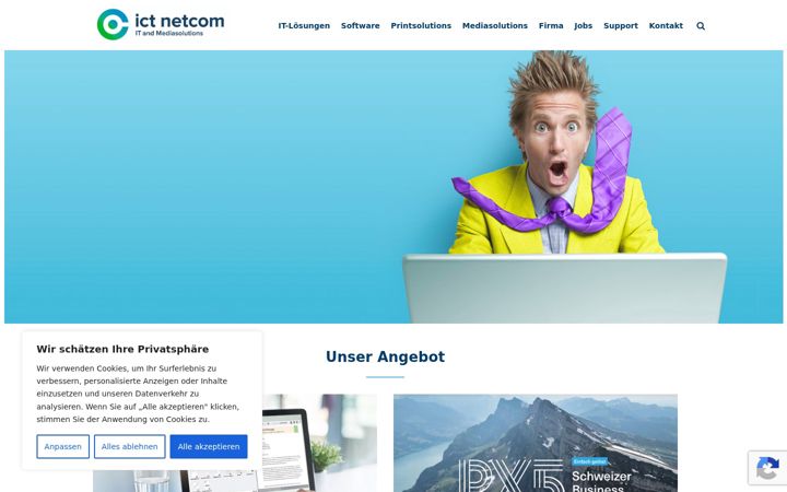 Screenshot of ictnetcom.ch