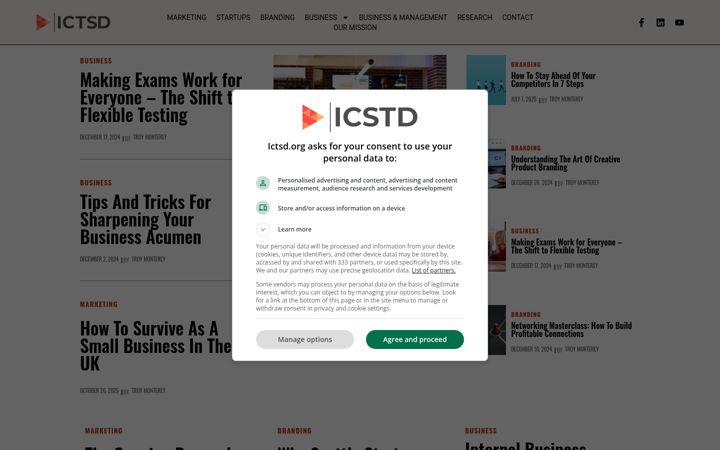 Screenshot of ictsd.org