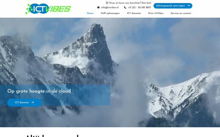 Screenshot of ictvibes.nl