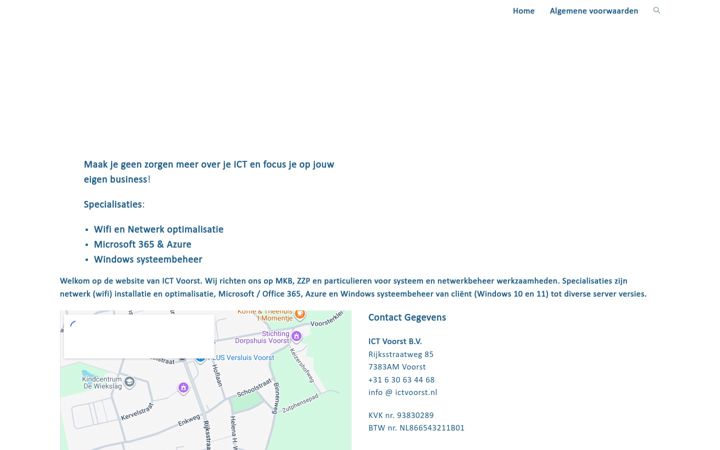 Screenshot of ictvoorst.nl