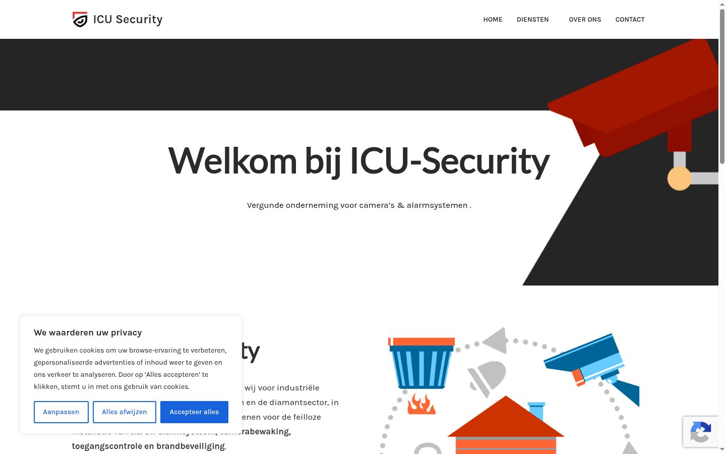 Screenshot des Einwilligungsbanners vor jeglicher Interaktion