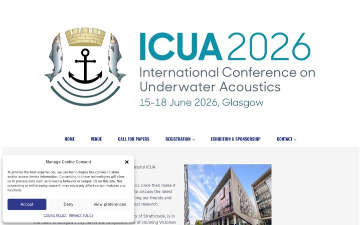 Screenshot of icua2026.org