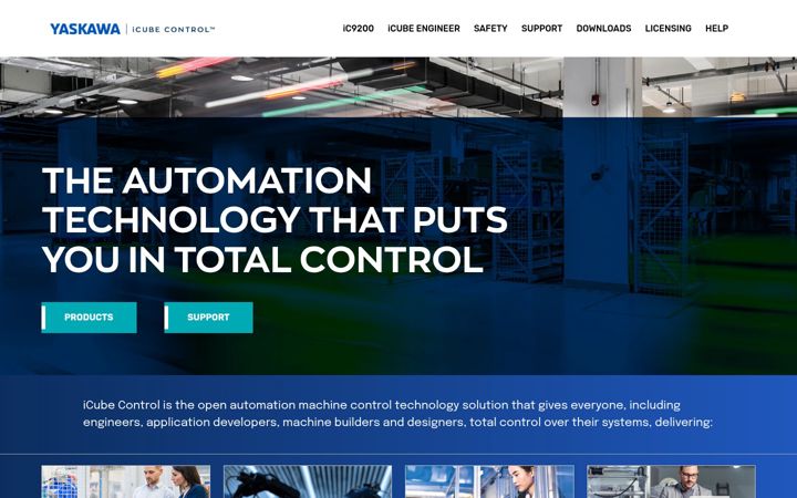 Screenshot of icubecontrol.com
