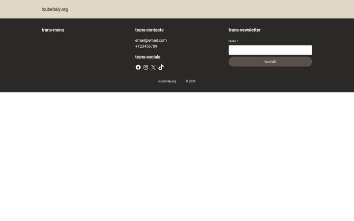 Screenshot of icubeitaly.org