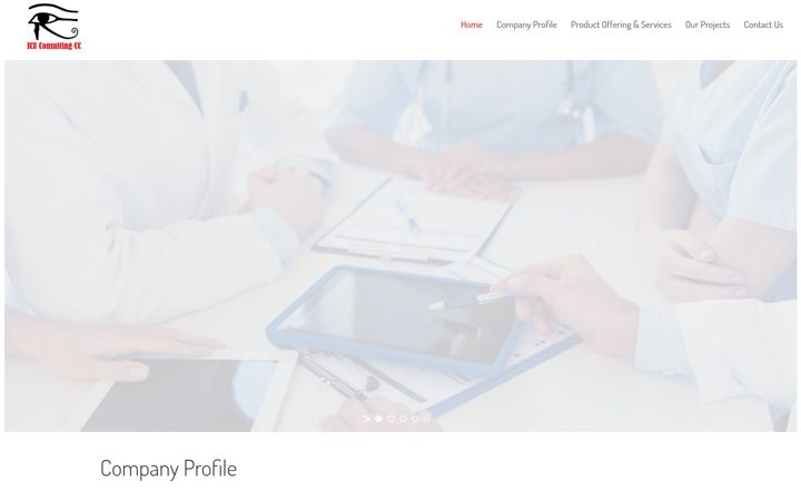 Screenshot of icuconsulting.co.za