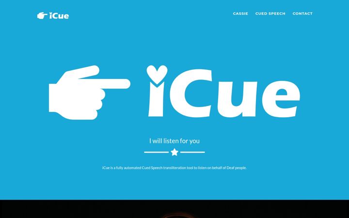Screenshot of icue.uk