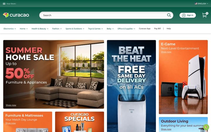 Screenshot of icuracao.com