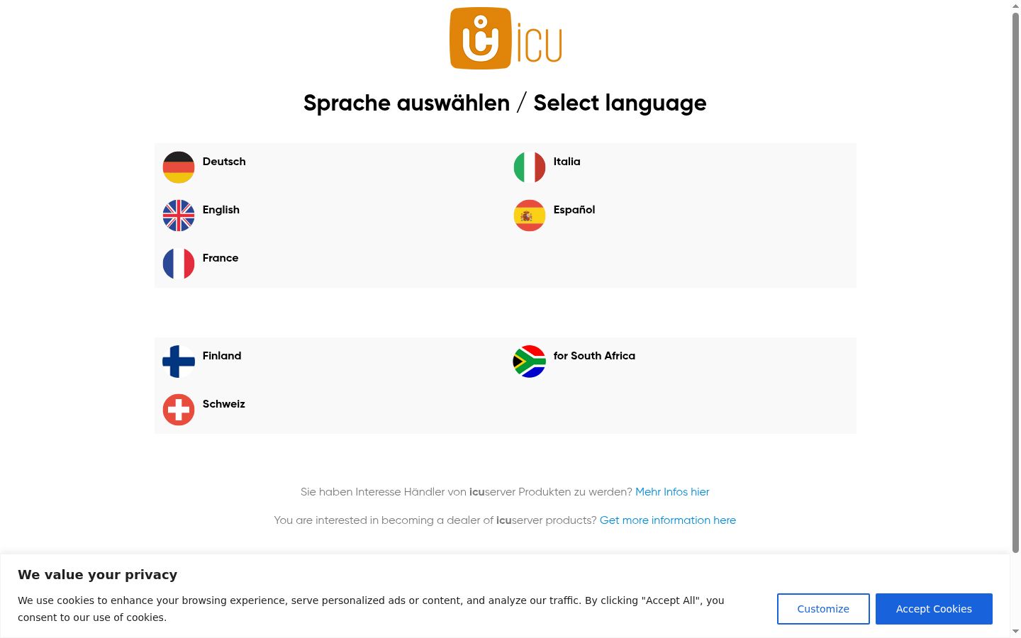 Snímek obrazovky baneru souhlasu zobrazeného před jakoukoli interakcí