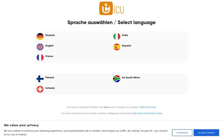 Screenshot of icuserver.com