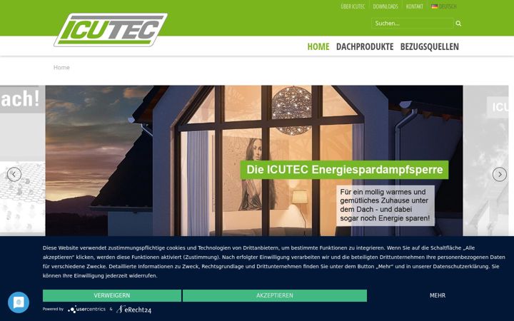 Screenshot of icutec.de