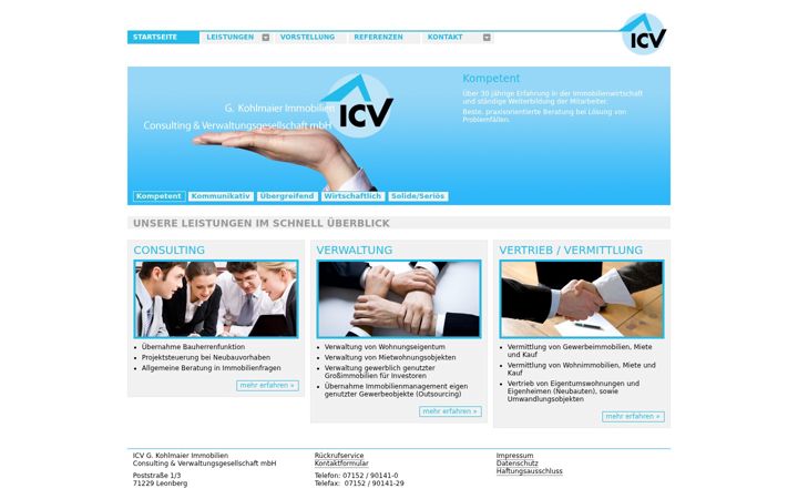 Screenshot of icv-immo.de
