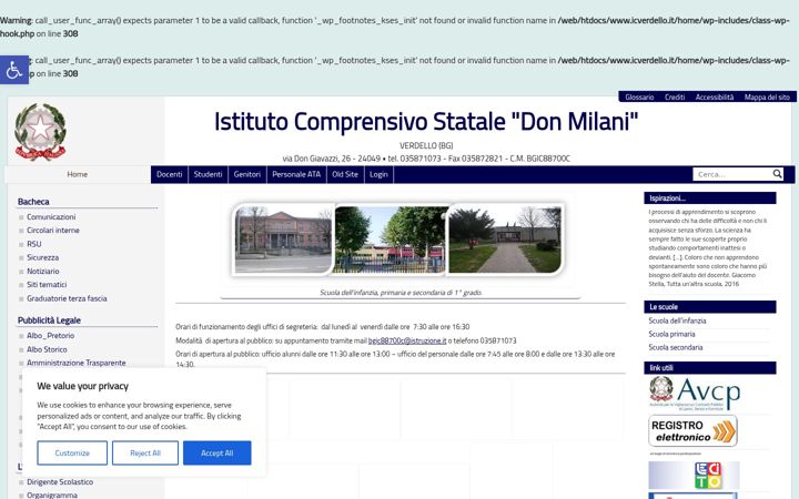 Screenshot of icverdello.it