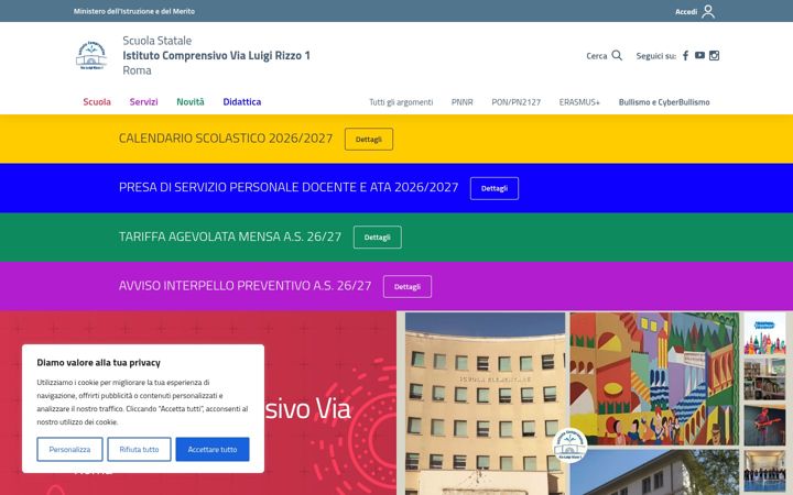 Screenshot of icvialuigirizzo.edu.it