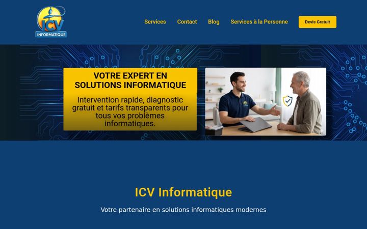 Screenshot του icvinformatique.com