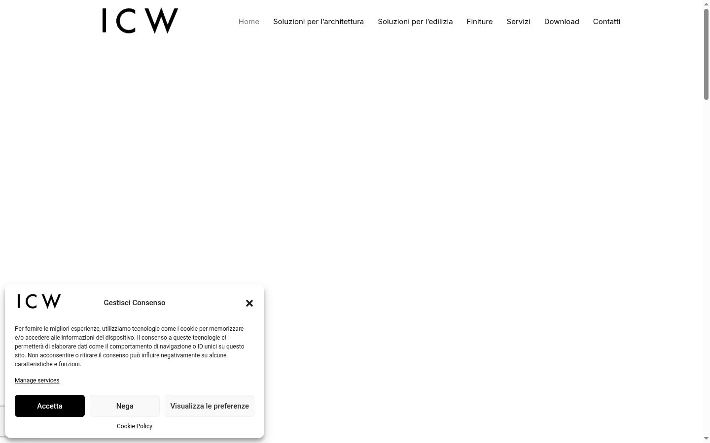 Screenshot des Einwilligungsbanners vor jeglicher Interaktion