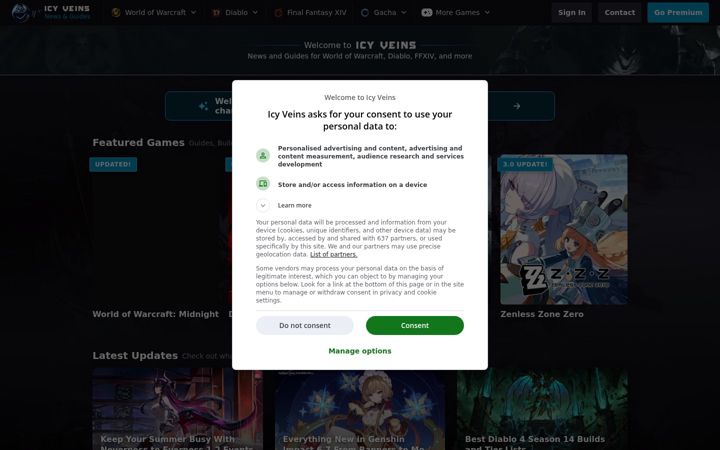Screenshot di icy-veins.com